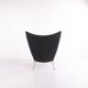 Wingchair – Hans J. Wegner – Model CH445 – Carl Hansen & Søn – Grey Hallingdal – With Footstool