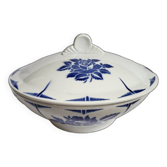 Vegetable soup tureen in earthenware from St Amand