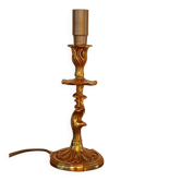 Vintage Rococo style gilded bronze lamp base