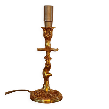 Pied de lamoecen bronze doré vintage style rococo