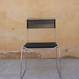 Black vintage scoubidou chair