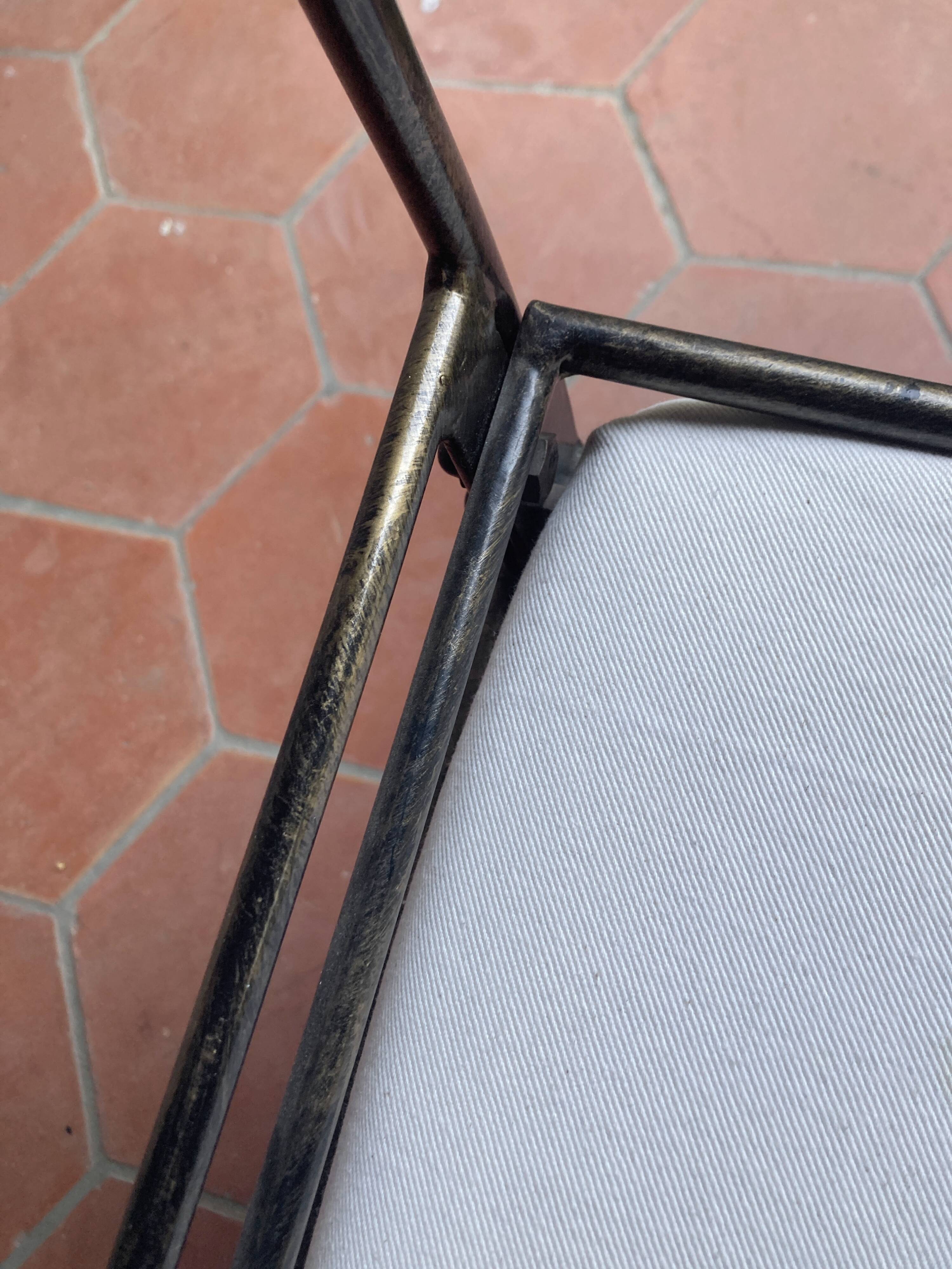 Wrought iron bench