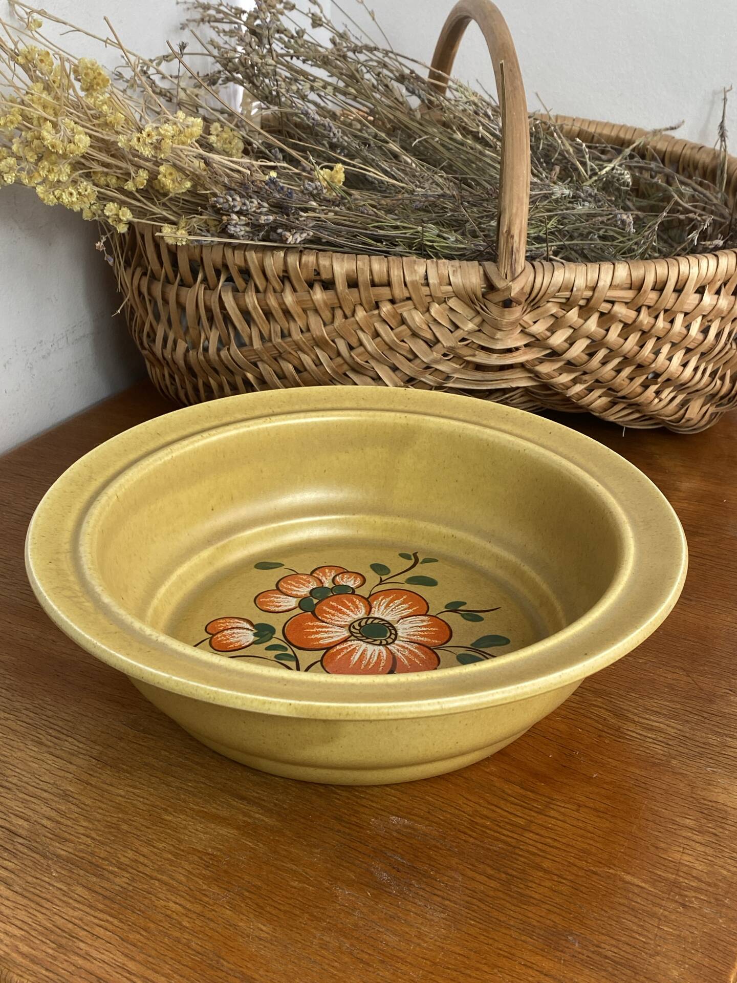 Earthenware salad bowl, Lunéville, 1970