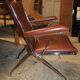 Brown folding chair