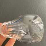 Set 9 crystal wine glasses engraved Saint Pourçain