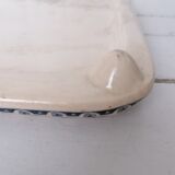 Gien earthenware square flat
