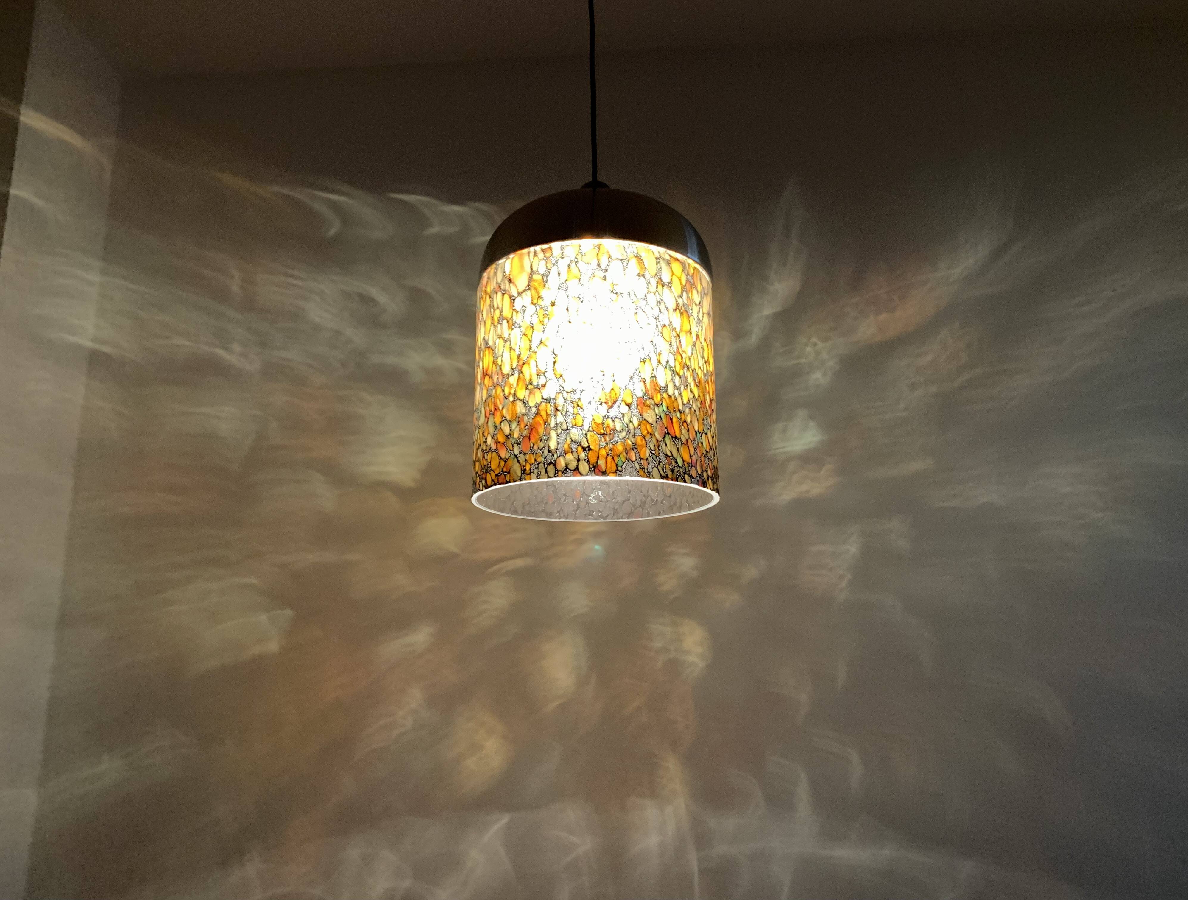 Glass Pendant Lamp by Peill and Putzler