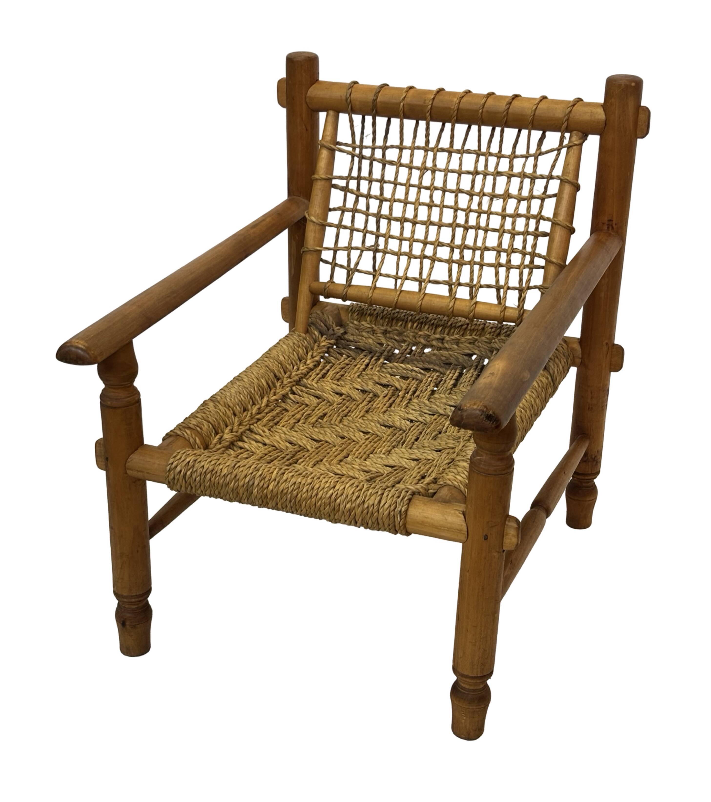 Vintage Lounge chair in style of Audoux  France 50's Design