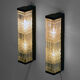 Pair of glass wall sconces by HoSo, Germany 1970s