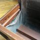 Porte revues scandinave en palissandre de Rio et cuir
