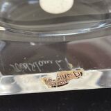 Crystal ashtray Val St Lambert Belgium