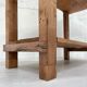 Establishment / console in raw wood