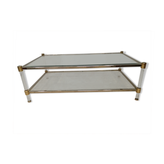Glass coffee table