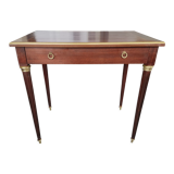 Wooden desk Louis XVI style with central drawer