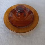 Amber glass jar