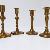 Vintage Danish Malm Candleholders, 1950s, Set of 4