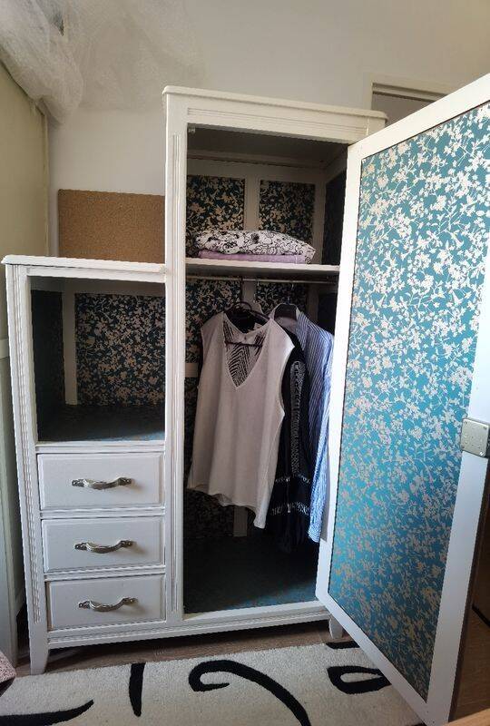 Art Deco asymmetrical wardrobe