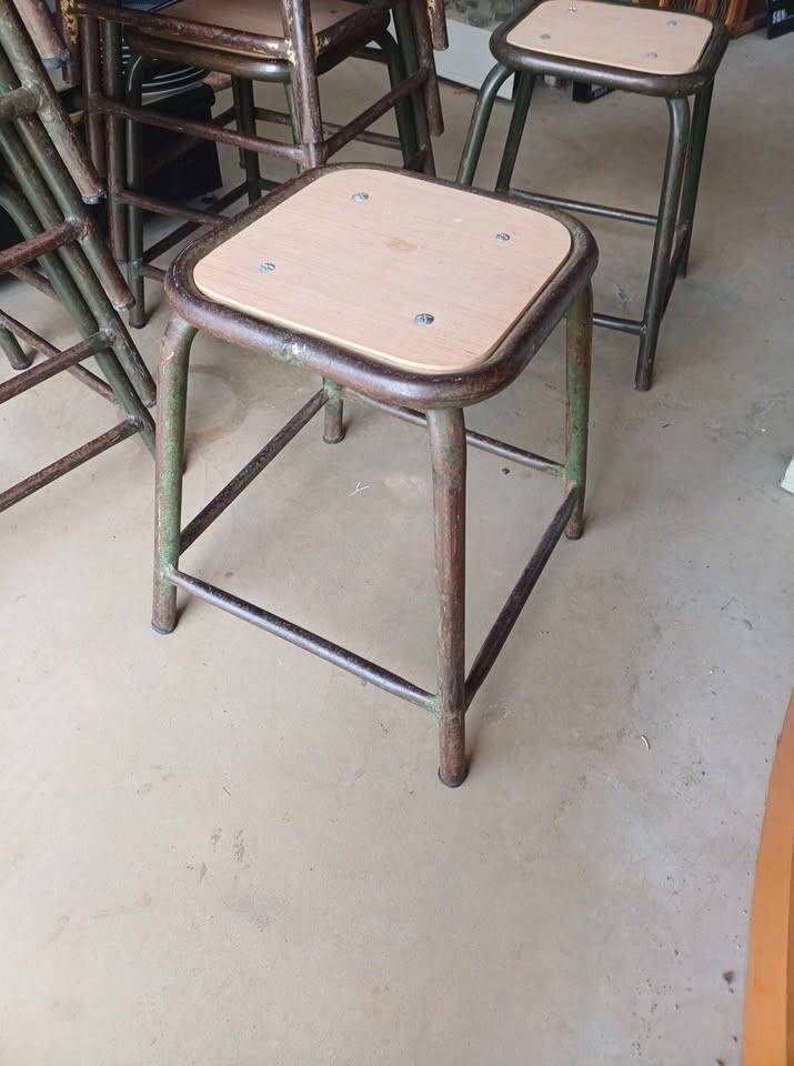 Vintage school stool 1950/60