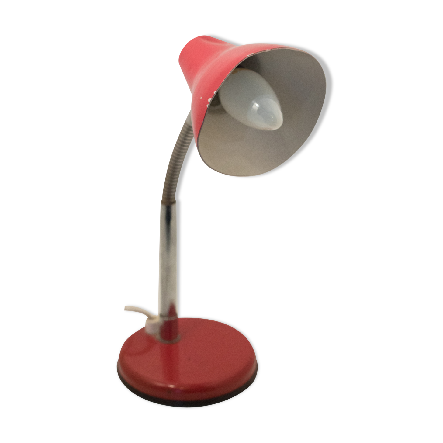 Red vintage lamp 60s "made in France"