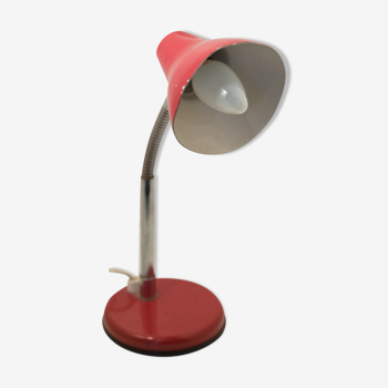Lampe rouge vintage années 60 "made in France"