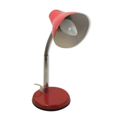 Lampe rouge vintage années 60 ''made in France