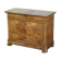 Antique walnut commode from 1860 with a marble top and original key.