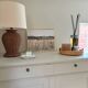 Buffet haut en bois peint - greige