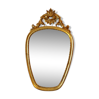 Golden mirror 56x33cm