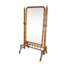 Miroir psyché en Merisier Style Bambou 1900