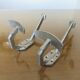 Pair of aluminum patères Art Deco 30 years 40
