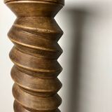 Solid oak twisted column