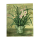 Old white flowers table