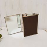 Mirror barber triptych beveled
