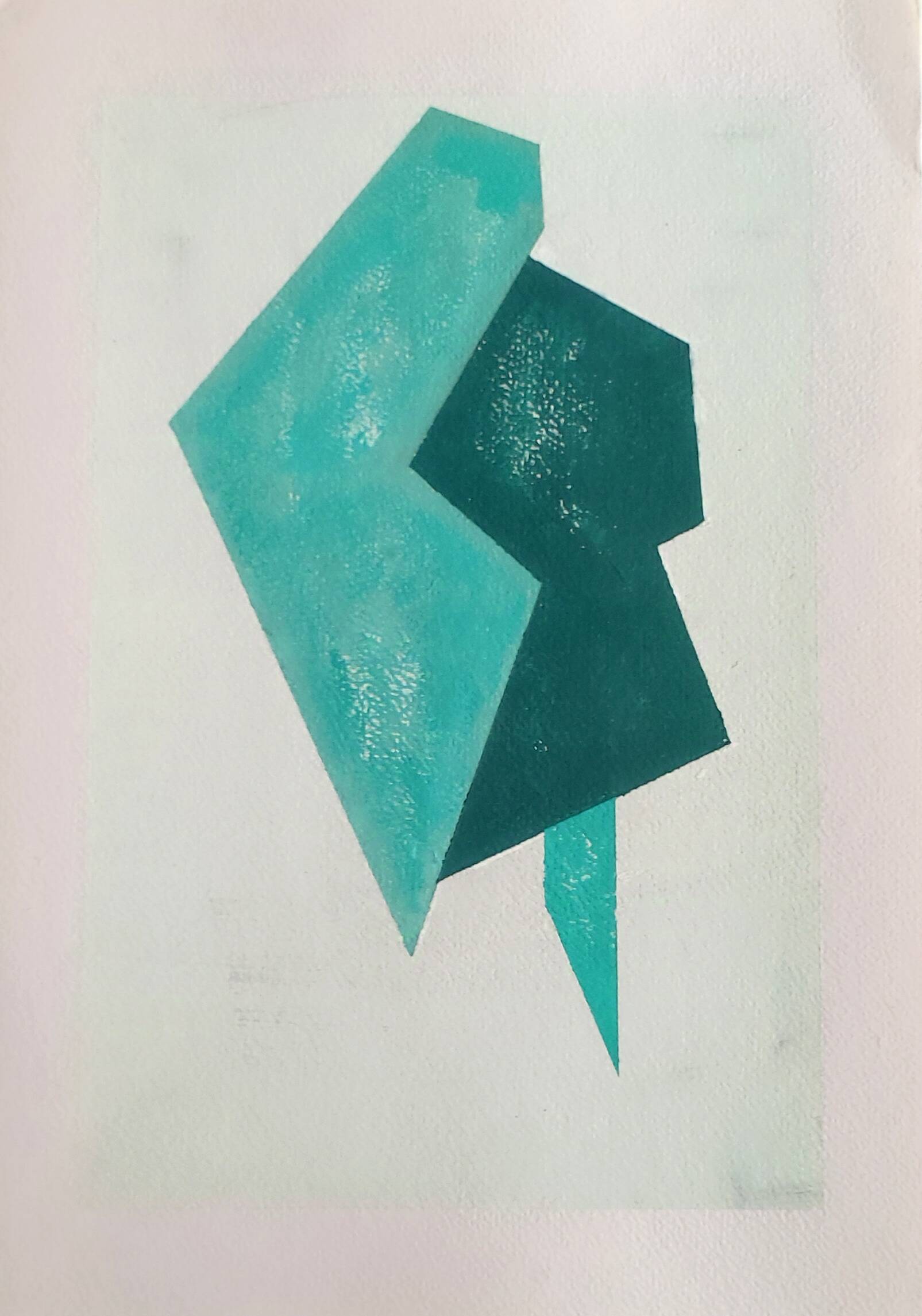 Original minimalist geometric painting