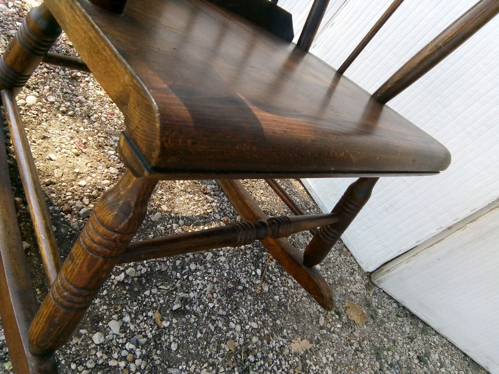 Rocking chair wooden armchair 1960