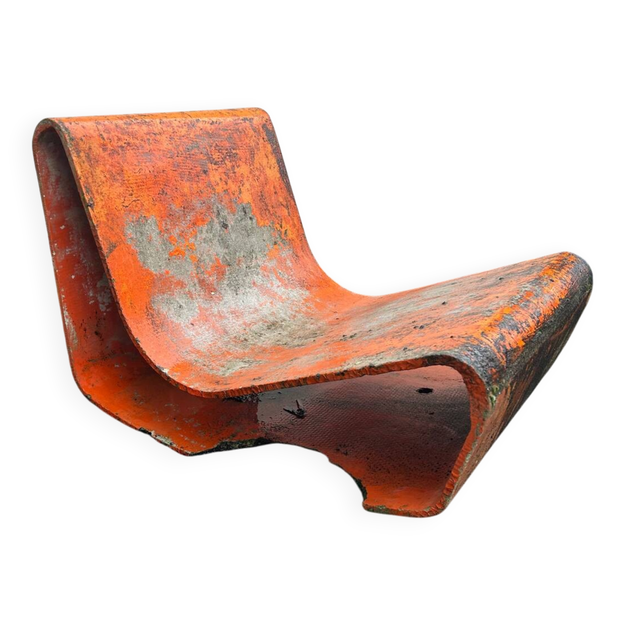 Fauteuils loop chair en ciment de Willy Guhl