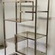 Shelf 70 year milked metal glass smoked glass moltzer rega