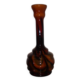 rare Extra Large Vintage Pop Art Opaline Florence glass Vase Design Italy