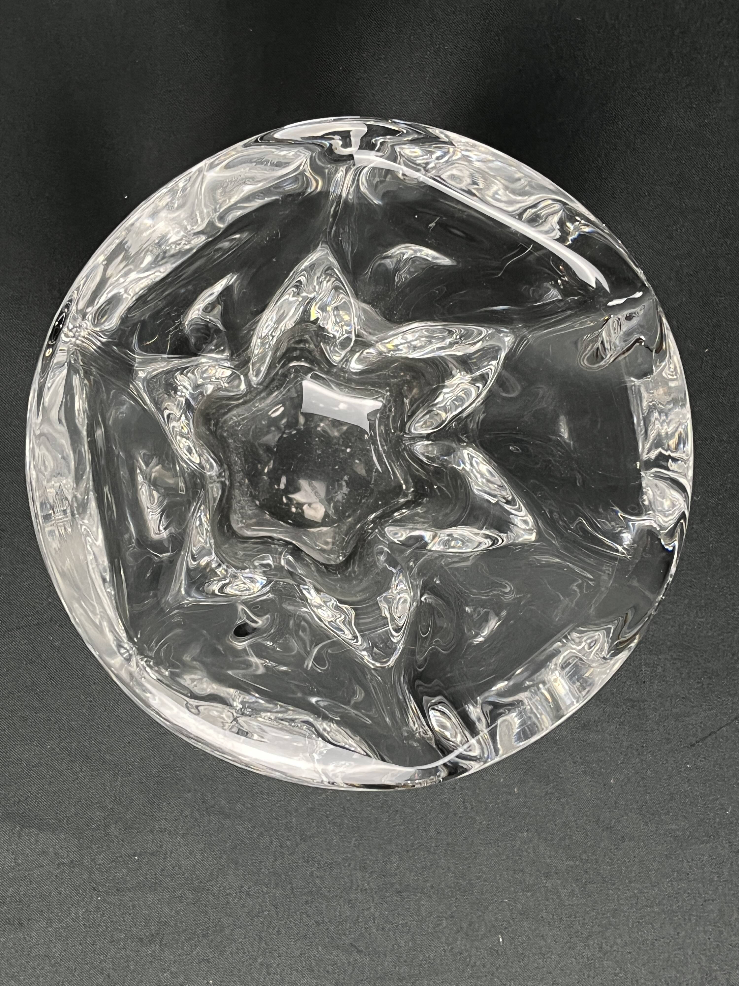 Vintage, small Val Saint Lambert crystal vase, 20th century