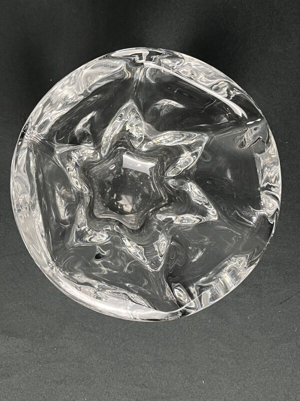 Vintage, petit vase en cristal Val Saint Lambert XXème