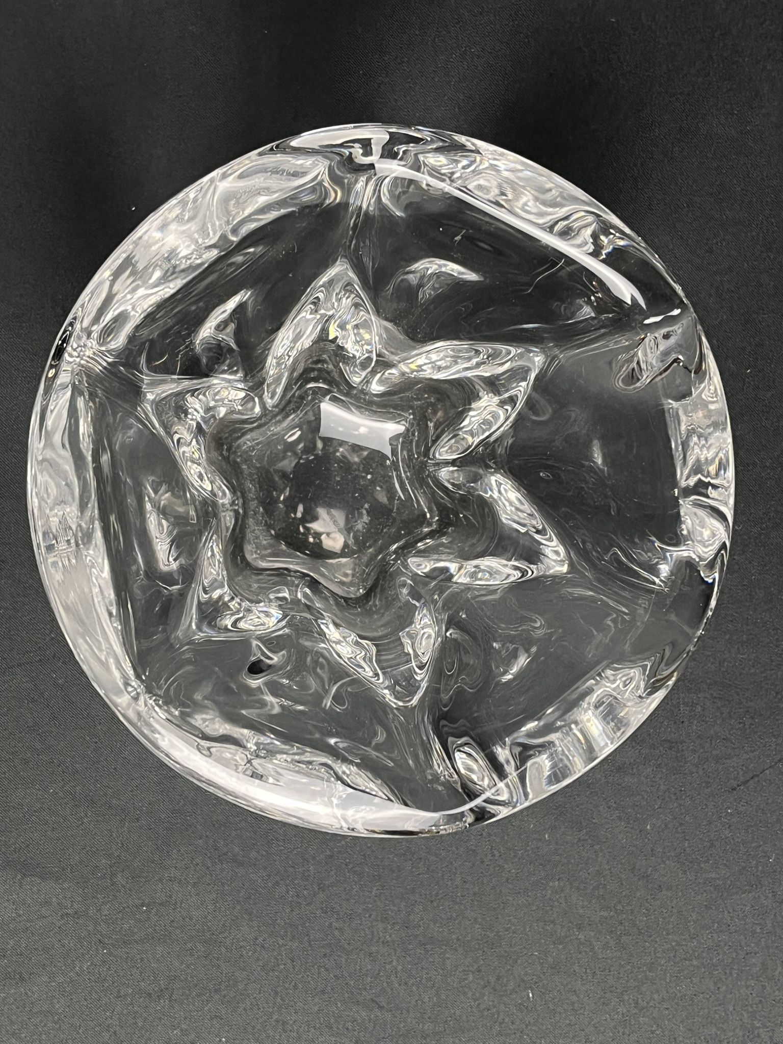 Vintage, small Val Saint Lambert crystal vase, 20th century