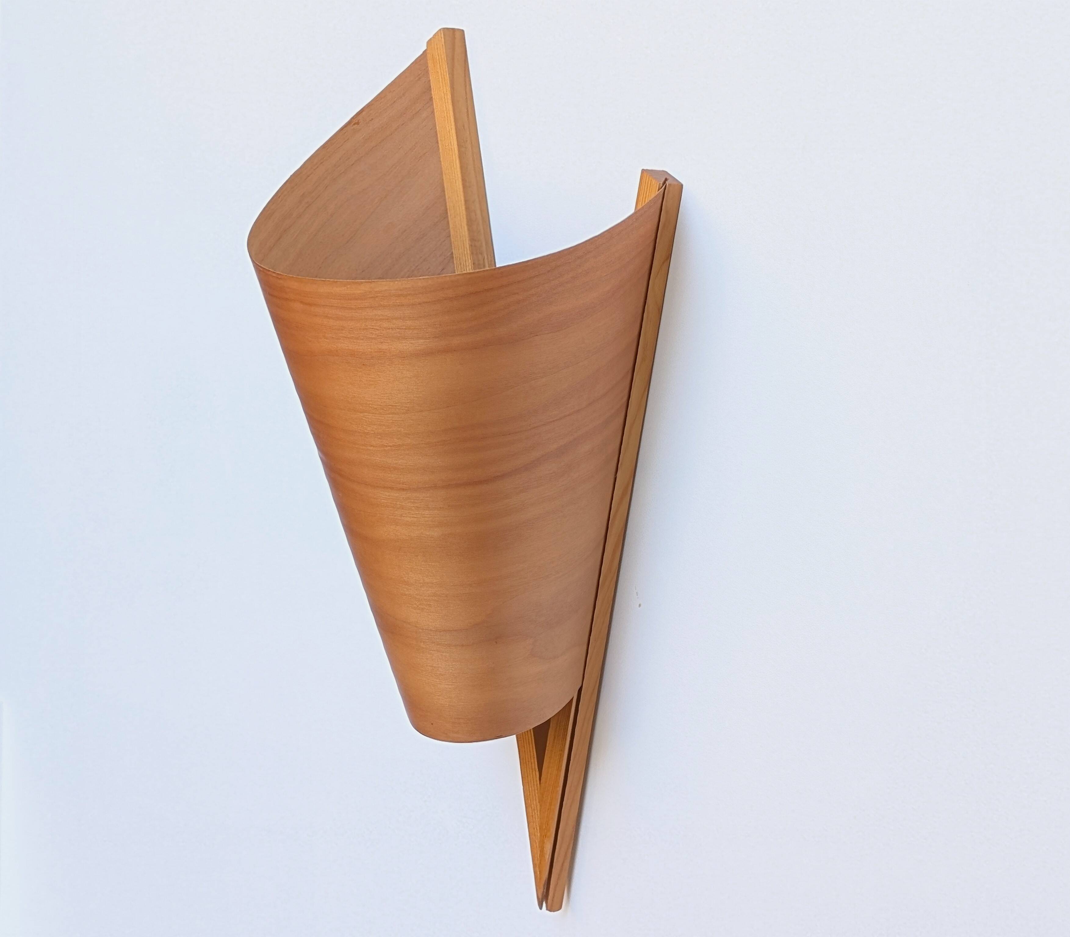 Wooden wall light