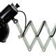Industrial Black Enamel Scissor Wall Lamp, 1950s
