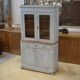 Patinated two-body buffet from the 19th century.