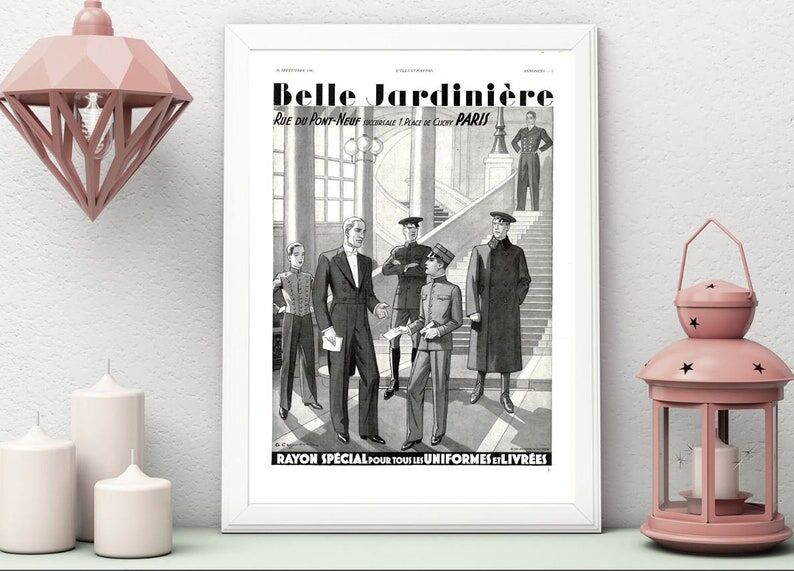 Vintage poster 30s Beautiful Gardener 30x40cm frameless