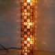 Floor Lamp in Amber and Crystal Pulegoso Glass by Poliarte, Italy, 1970s