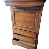 Louis-Philippe solid wood secretary - With secret compartments