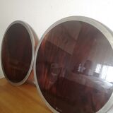 Large amber brown methacrylate tray - Felice Antonio Botta - Italy - 1970s