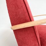 Renovated Jindrich Halabala armchair, 1950s