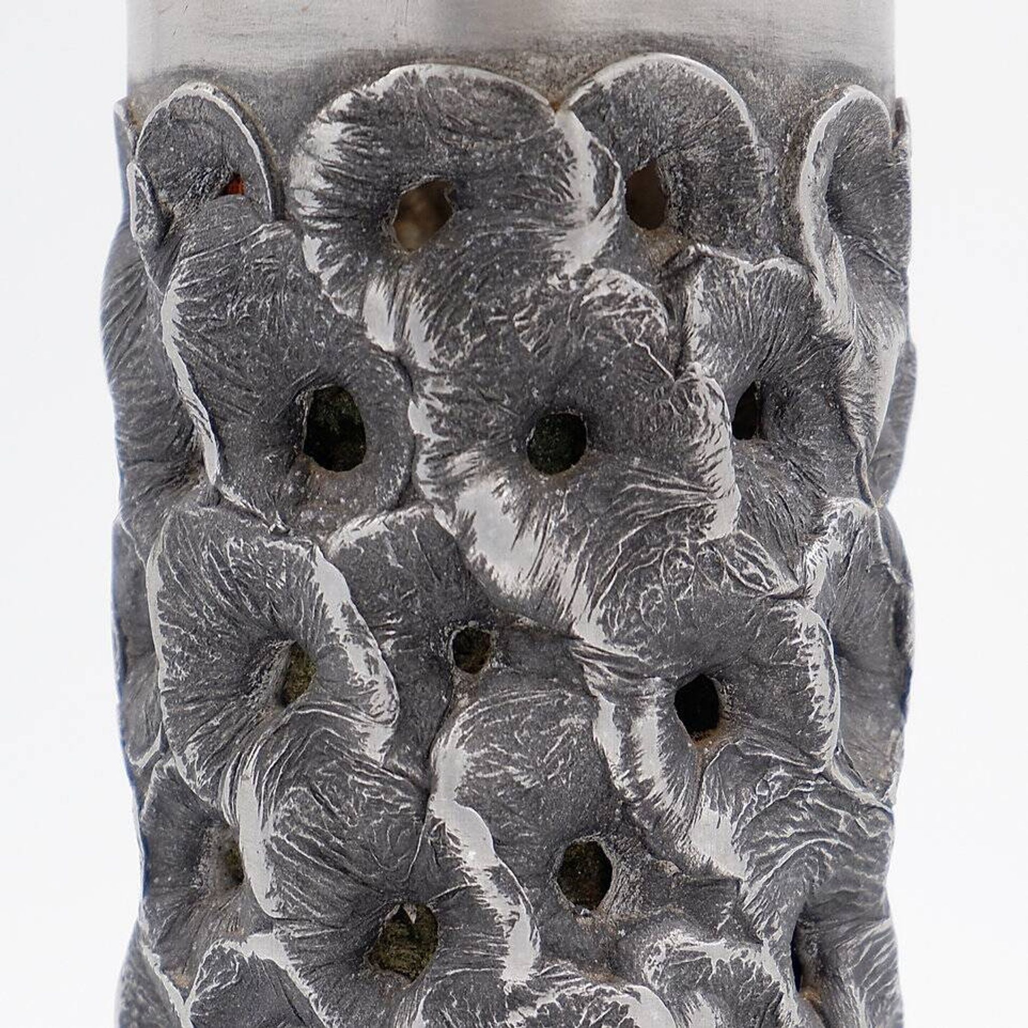 Dried flowers Aluminum Vase - Willy Luyckx for Aluclair 1970s